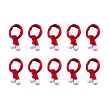 10pcs Mini Christmas Scarf for Dog Cat Pet Christmas Costume for Puppy Kitten Small Pets